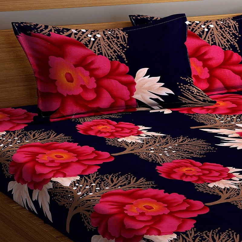 STARNSTYLE Floral Printed King Size Double Bedsheet for Home - Image 2
